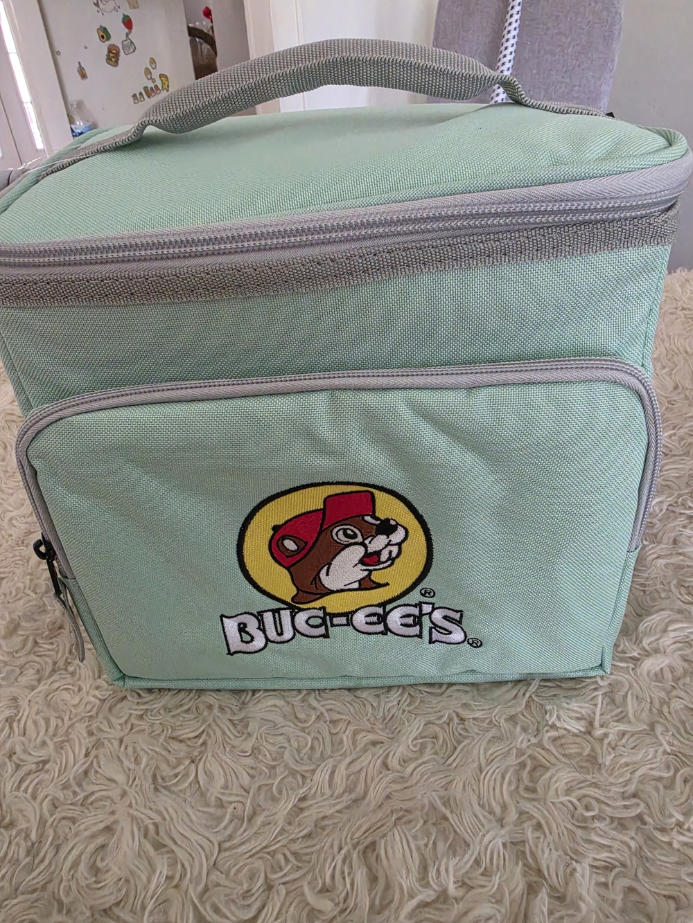 Buc-ee's Mint Green Insulated Lunch Bag